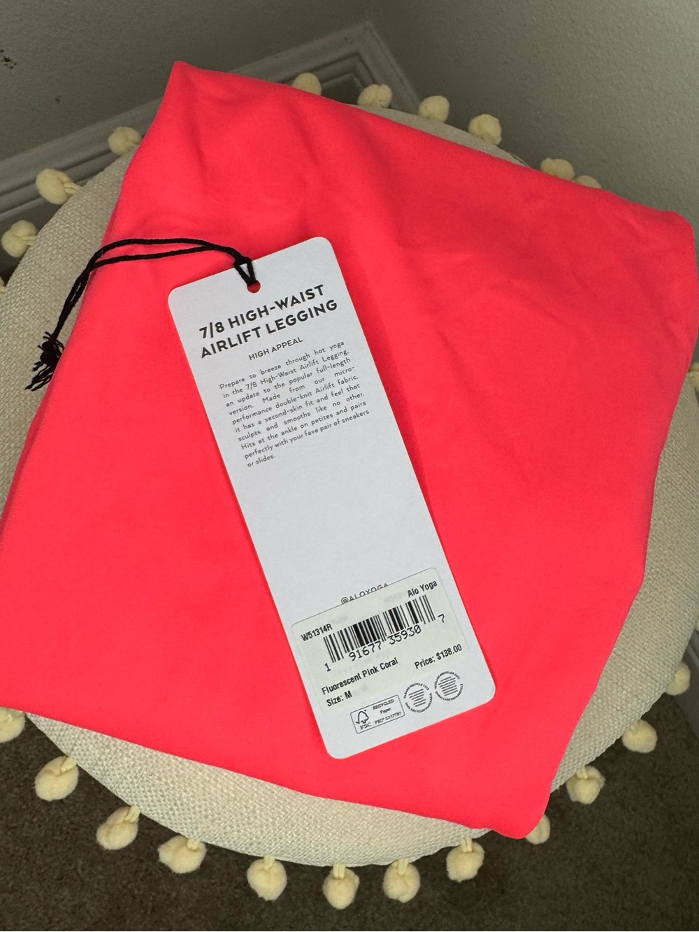 *NWT* ALO High-Waist Airlift Legging (7/8 Length) Size Medium
